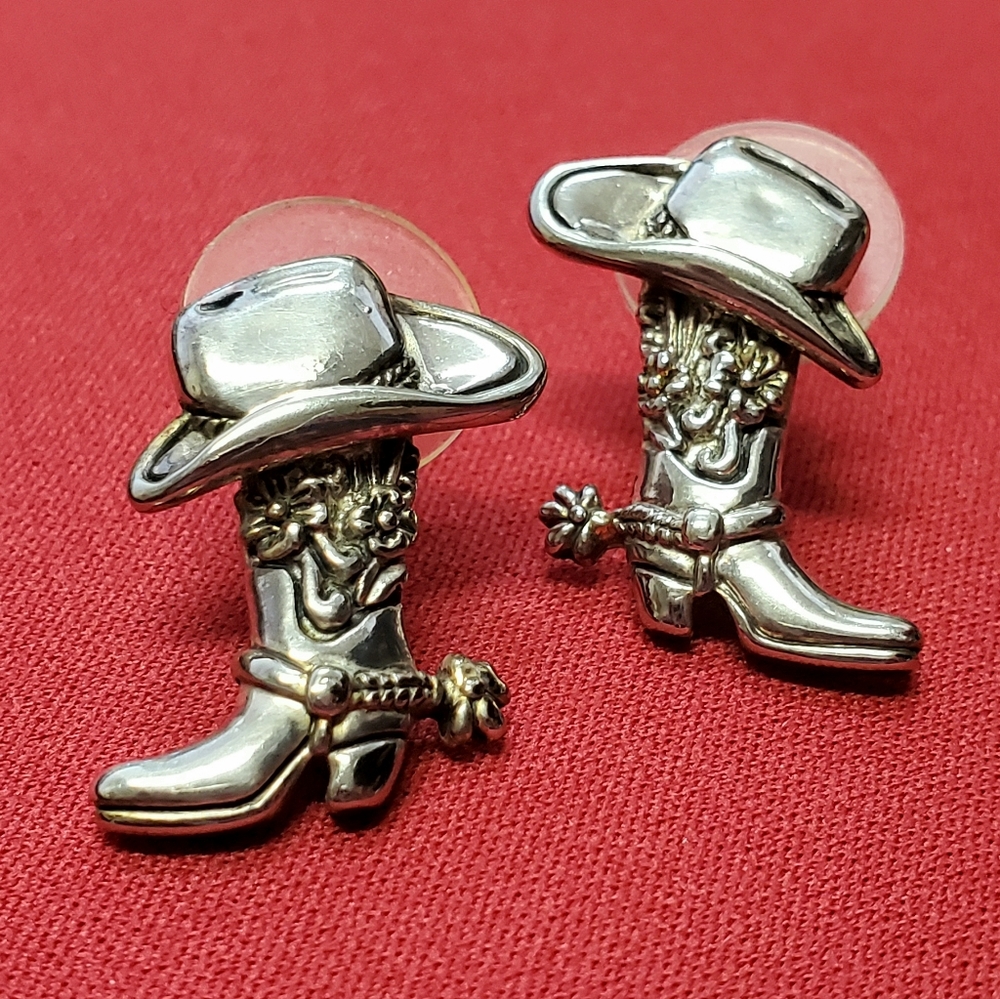 Vintage Cowboy Boots Earrings
